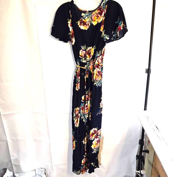 Spring Haze Small  Blue Women's Short Sleeves Hi Low Sun Dress Miss Size 4 6 S - Picture 6 of 7